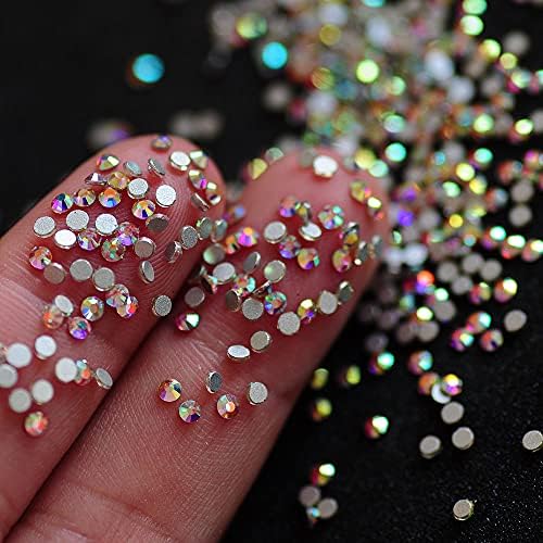 Crystal AB Strass Flatback Caviar Glass Diamond Design Mini Glitter Pearl Rhinestones Manicure Nail