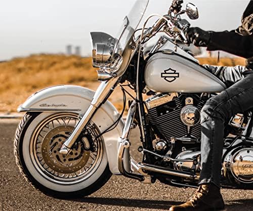 BARMAGEM DE MOTORCYCLY E SHIELT Vinil Decalador Carro Harley Motor Davidson Biker preto 3 polegadas | VC-443