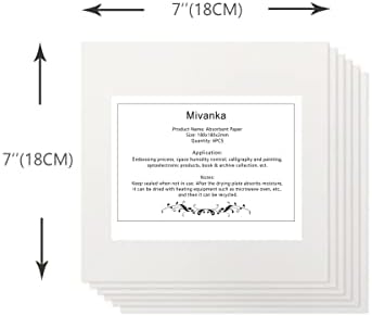 Mivanka Blotting Paper para prensa de flores. Pacote de 6 folhas