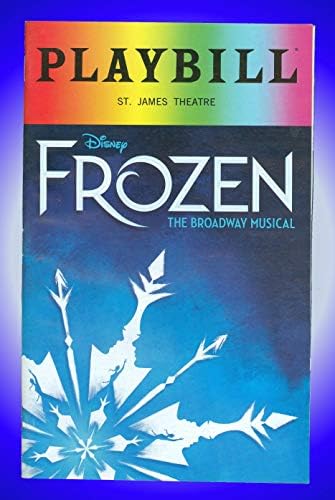 Frozen, orgulho gay Broadway Playbill + Caissie Levy, Patti Murin, Jelani Alladin, Greg Hildreth,
