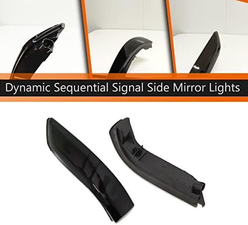 ADIIL 2PCS LED LED LUZES DE espelho lateral seqüencial dinâmico para 2008-2013 Honda Accord & 06-09
