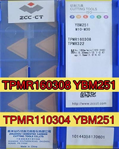 FINCOS TPMR110304 TPMR160308 YBM251 10PCS 50PCS ZCC.CT YBM251 Processamento: Aço inoxidável -: TPMR160308 50pcs)