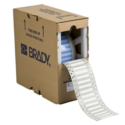 Brady 3PS-750-2-WT 2 Largura x 1,250 Altura, poliolefina de esmagamento térmico B-342, acabamento fosco de barra