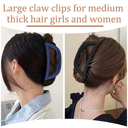 10 PCs em forma de escada clipes de garra grandes para mulheres meninas cabelos longos grossos,