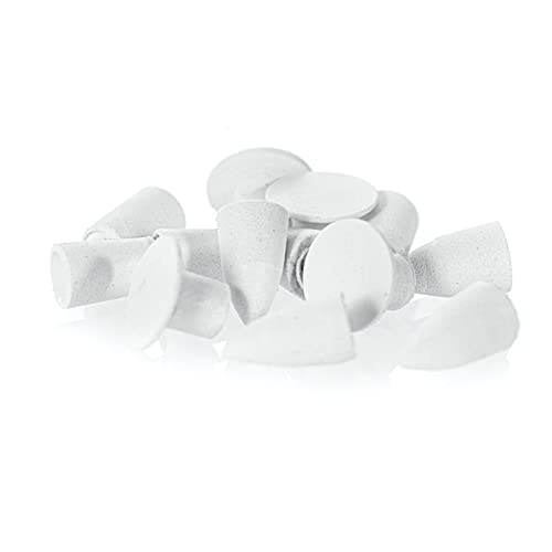 Microdont Dental Alumium Oxide Polishing Bur e Kit polonês de disco, SpeedyGloss White Stone 18pcs com