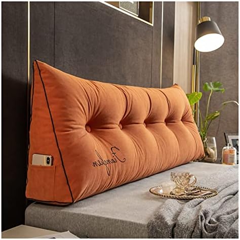 Almofadas de descanso EEBI Grandes backrests de travesseiro lombar removível almofada triangular de sofá