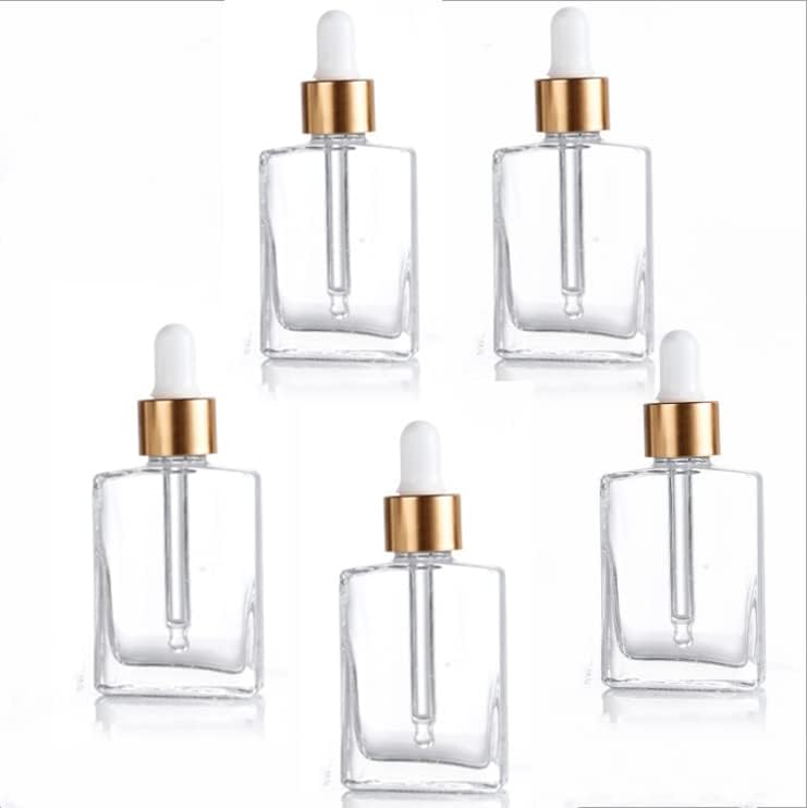 200pack 30ml 1oz de perfume limpo de perfume de vidro garrafa de vidro retângulo essencial petróleo de