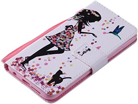 Para a caixa de Lite P20 Huawei P20, capa de carteira de estilo de menina Ougger Premium PU PU CATURA DE CAPA
