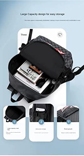 Teslawi Fashion PU Couro Backpack Bag de lazer de lazer de viagens de viagem multifuncionais