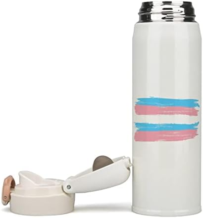 Isolamento de bandeira de transgêneros Bottle Water Bottle Stainless Aço A vácuo Copo Sports Isoled para