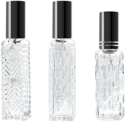Dolovemk 12ml 15ml Clear Atomizer Perfume Bottle 3pcs Mini Travel Bottle para pós -barba recarregável