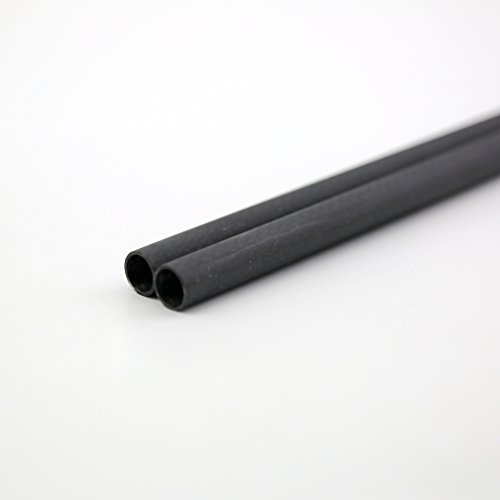 Shina 3k Roll embrulhado tubo de fibra de carbono de 6 mm 4mm x 6mm x 500 mm Matt para RC Quad