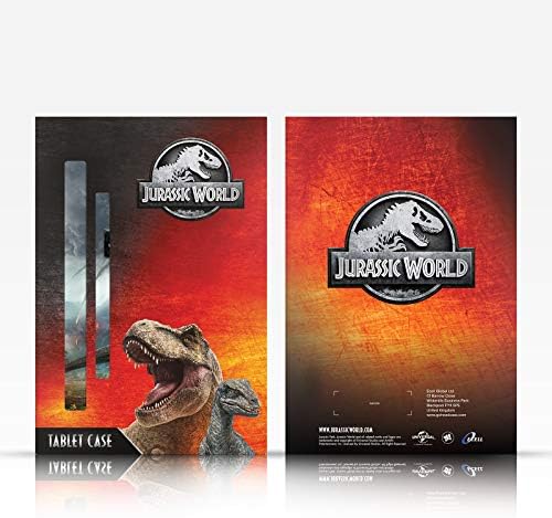 Projetos de estojo principal licenciados oficialmente Jurassic World Dinosaurs Key Art Leather