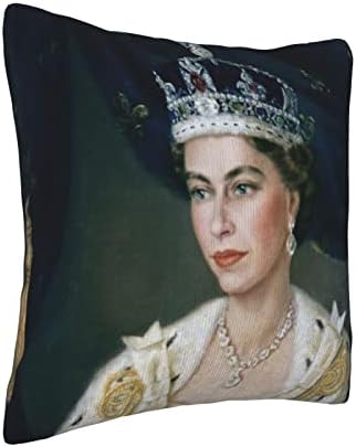 Queen Elizabeth Decoração de casa Tampa de travesseiro 16x16 polegada 22 April Retrato da rainha