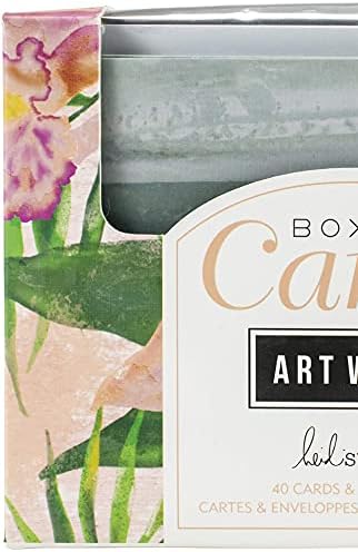Heidi Swapp Cards/Envs A2 40/Box Art Walk, nós: um tamanho