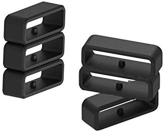 6 PCS Band Keeper Compatível com a abordagem S10/S20/S60/S5/S6/Forerunner 45 Anéis de prensa de silício