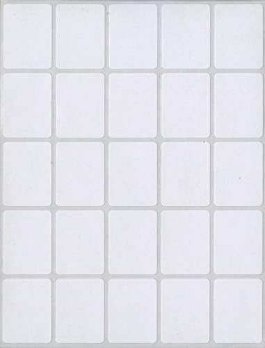 Macoe White Retangular Multi-Purpose Rótulos, 3/4 x 1 polegada, 1000 por caixa