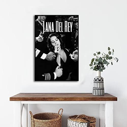 Mly Lana del Rey Canvas Poster Posters de Música para Quarto Estético 12x18 polegadas Não moldado Art