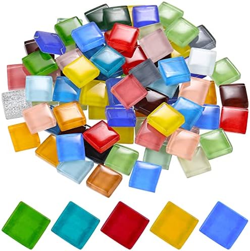 Azulejos espelhos de valiclud kits de artesanato 1200 pcs Mosaico de vidro de cristal peças de vidro coloridas
