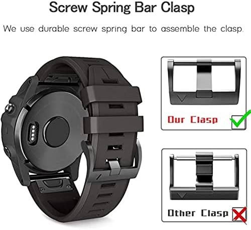 Neyens 26 22mm Silicone Watch Band para Garmin Fenix ​​6x 6Pro Relógio Redução Rápula de Strap de pulseira Easy