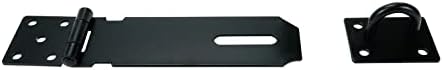 Woogim Porta Bloqueio HASP LACTS, Chaquim de porta de aço inoxidável de 5 polegadas com parafusos para