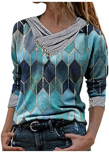Pullover de corante feminino embrulhando plissado em colorido de pescoço de pescoço de manga