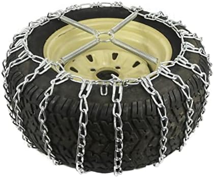 A ROP SHOP | 2 Cadeias de pneus de ligação e tensores para John Deere Lawn Mower com pneus 18x8.5x8