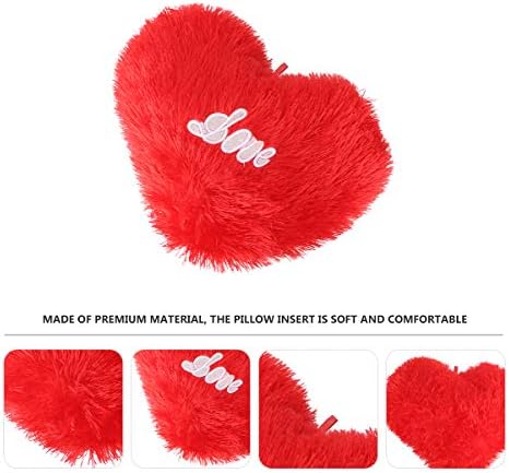 Bestoyard aboofan 32x46cm Plexhwlow travesseiro decorativo de almofada de almofada de cor de coração em forma de