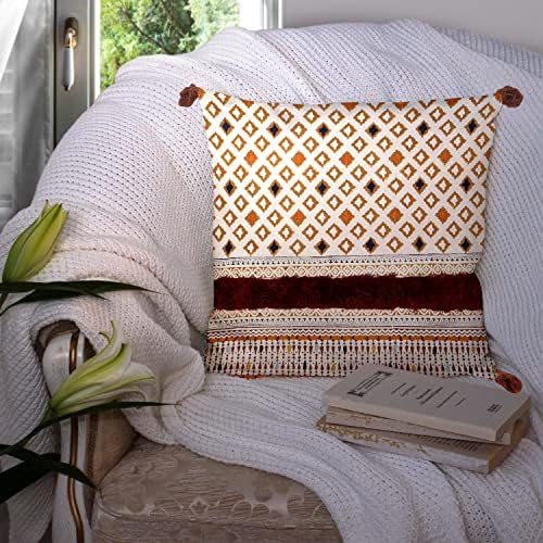 Lança almofadas de tampa tampa com mangueira, estilo decorativo tufado estilo de casa para sofá, sofá,