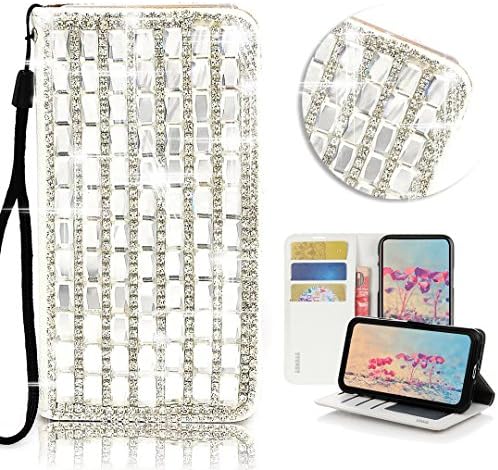Stenenes LG K30 Case - elegante - 3D Made Bling Bling Crystal Pearl Flores de farinha de carteira