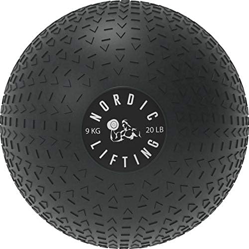 Pacote de bola de slam 20 lb com barbell olímpico de levantamento mjolnir