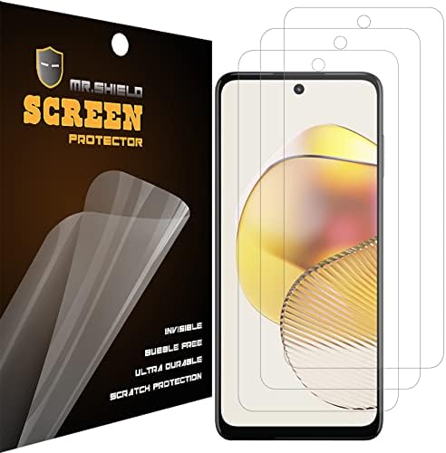 Mr.Shield [3-Pack] projetado para Motorola Moto G73 5G Premium Clear Screen Protector