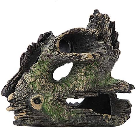 Decorações de aquário, resina Ornamento de artesanato em tronco de árvore de árvores, decoração
