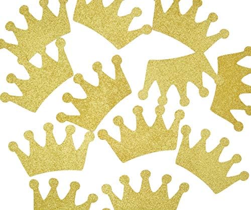 Confetti da coroa 12pcs 4,7 polegadas Central Pieces Tags fofas para decorações de chá de bebê Little Prince