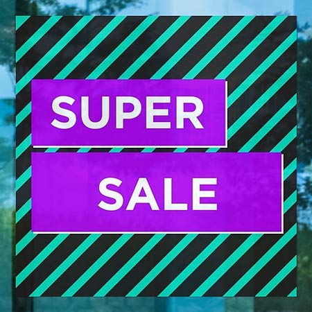 CGSignLab | Janela Super Sale -Modern Block se apega | 8 x8