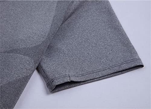 Camas de compressão de manga longa de algodão camisetas de compactação de manga curta camada de base