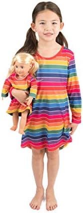Leveret Matching Doll & Girls Nightgown Kids & Toddler Pijamas Unicorn Sleepwear Fits American
