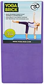 Yoga-Mad Hi Densidade Eva Brick para ioga, Pilates, Fitness and Stretching