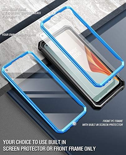 Case da série poética Guardian, projetada para o OnePlus Nord N100, capa de para-choque híbrida à prova