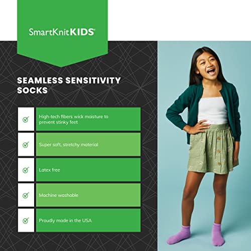 SmartKnitKids Meias de Sensibilidade Impositiva 12 pacote - Made nos EUA