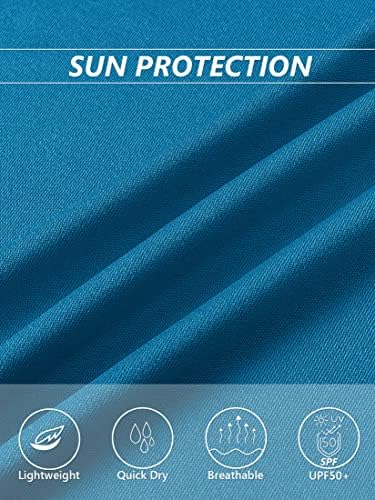 MagComsen feminino upf 50+ camisas de manga longa Camisa de proteção solar camiseta de proteção ao ar livre