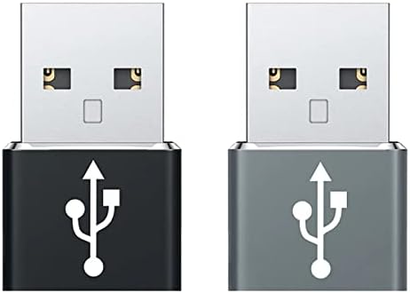Usb-C fêmea para USB Adaptador rápido compatível com seu Dell XPS 13-9370-D1605S para Charger, Sync,