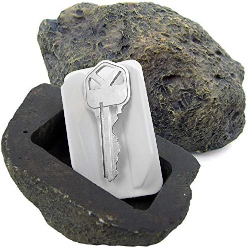 Hold-a-Key Fake Rock Key Holder: parece e parece uma rocha real enquanto esconde suas chaves de reposição