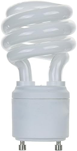 Sunlite 41445 -su mini bulbo CFL em espiral, 13 watts, base GU24, 900 lúmens, 10.000 horas de vida útil,
