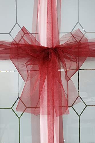 Christmas Concepts® Wine Red Fabric Autumn Door Bow decoração - Faça seu próprio tecido