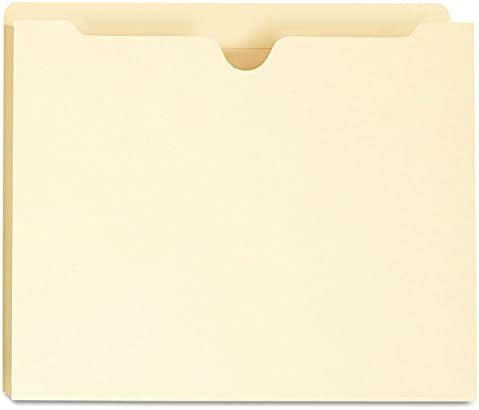 Jackets de arquivo Manila Universal 73500, guias reforçadas, Exp de 1 polegada, letra, 50/caixa