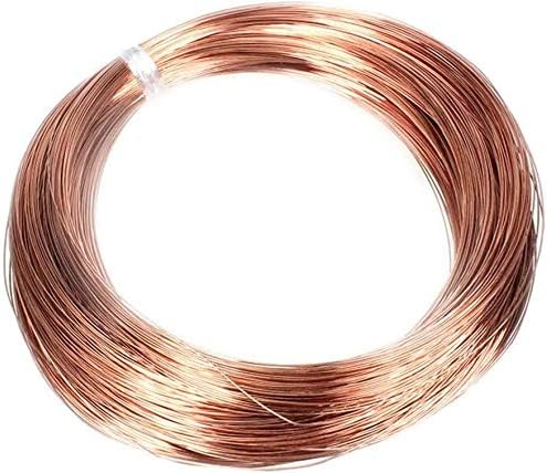 Fio de cobre fio de cobre rolo de linha sólida para fios elétricos condutores de artesanato DIY,