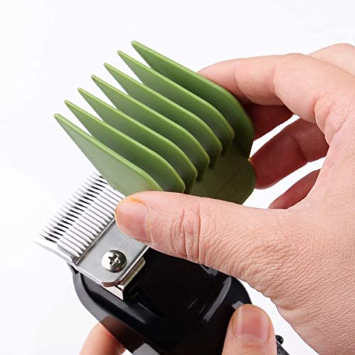 10 cores Profissional Hair Trimmer/Clipper Guard Combs Guide Combs Codificado Guias/Combos 3170-400- 1/16 ”a