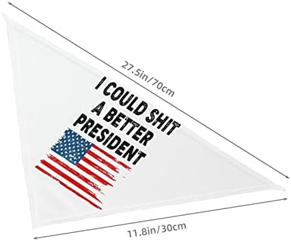 Eu poderia cagar um presidente da bandeira americana American Bandal Bandanas Bandanas Bandanas