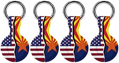 Estados Unidos e Caso de Proteção da bandeira do estado do Arizona compatível com airtag com o suporte